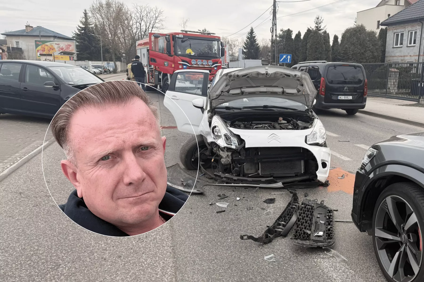 Pilne! Bartek Padyasek D-Bomb miał wypadek! Samochód gwiazdora disco kompletnie rozbity, interweniowały służby! 