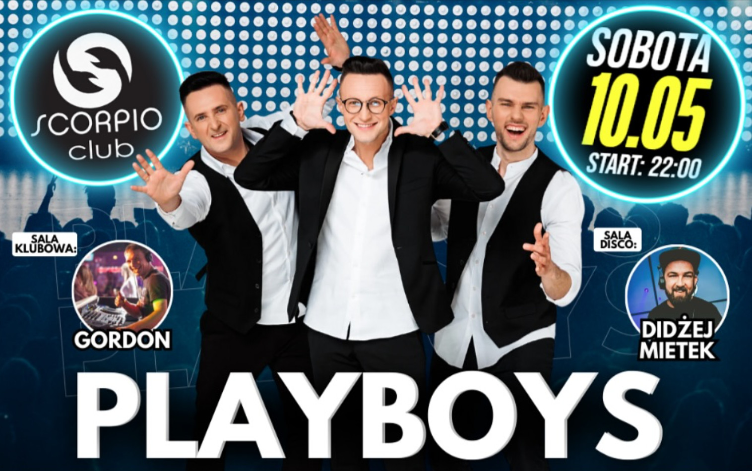 Playboys w Klubie Scorpio: wyjątkowy koncert disco polo już 10 maja!

