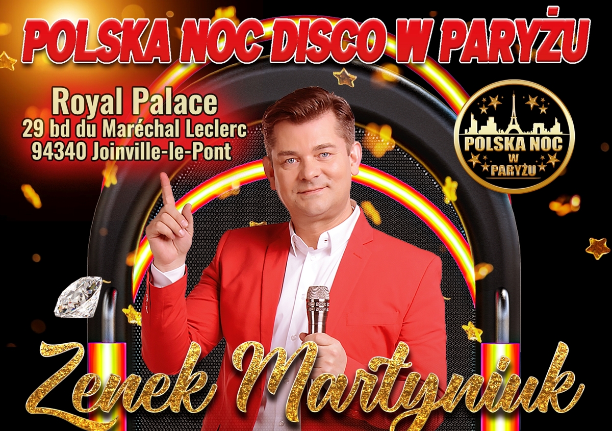 Polska Noc Disco w Paryżu! Wystąpi Zenon Martyniuk już 13 października