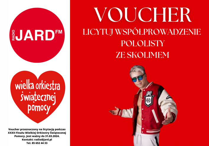 Poprowadź audycje ze Skolimem w radiu Jard! Wyjątkowa licytacja na WOŚP!