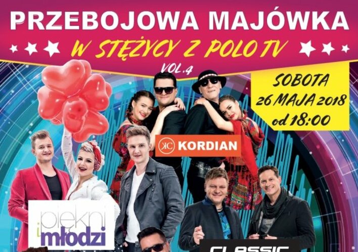 Przebojowa Majówka w Stężycy już 26 maja! Zobacz kto wystąpi!