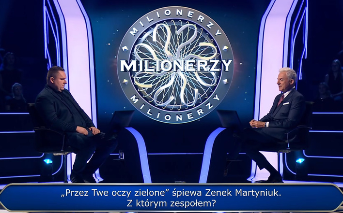 Pytanie o hit disco polo w Milionerach! W programie padło pytanie o Zenka Martyniuka