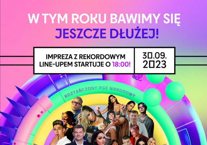 Roztańczony PGE Narodowy 2023: Huczne Zakończenie Lata w Warszawie! Ważna informacja!

