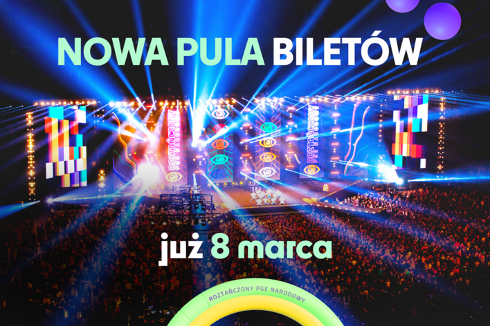 Rusza kolejna pula BILETÓW na Roztańczony PGE Narodowy 2023! Na scenie PLEJADA największych gwiazd! 