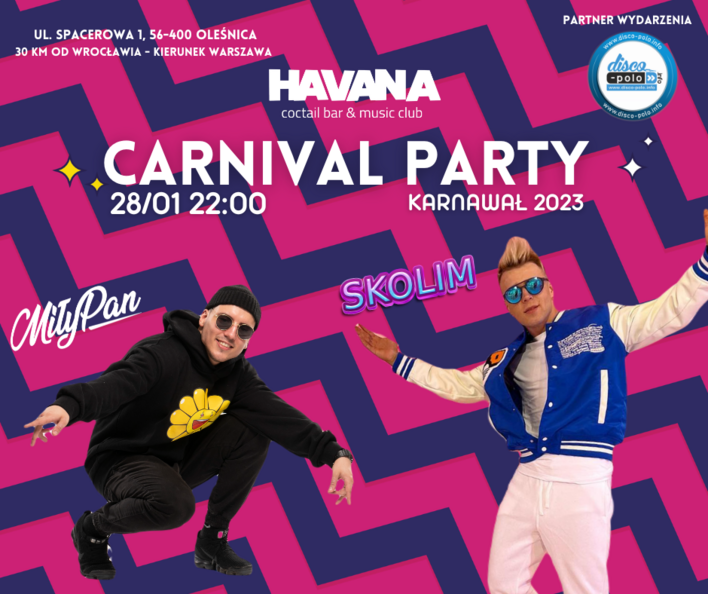 Skolim i MiłyPan razem polecą do Rio? Gorąca impreza w Havana Music Club w Oleśnicy! 