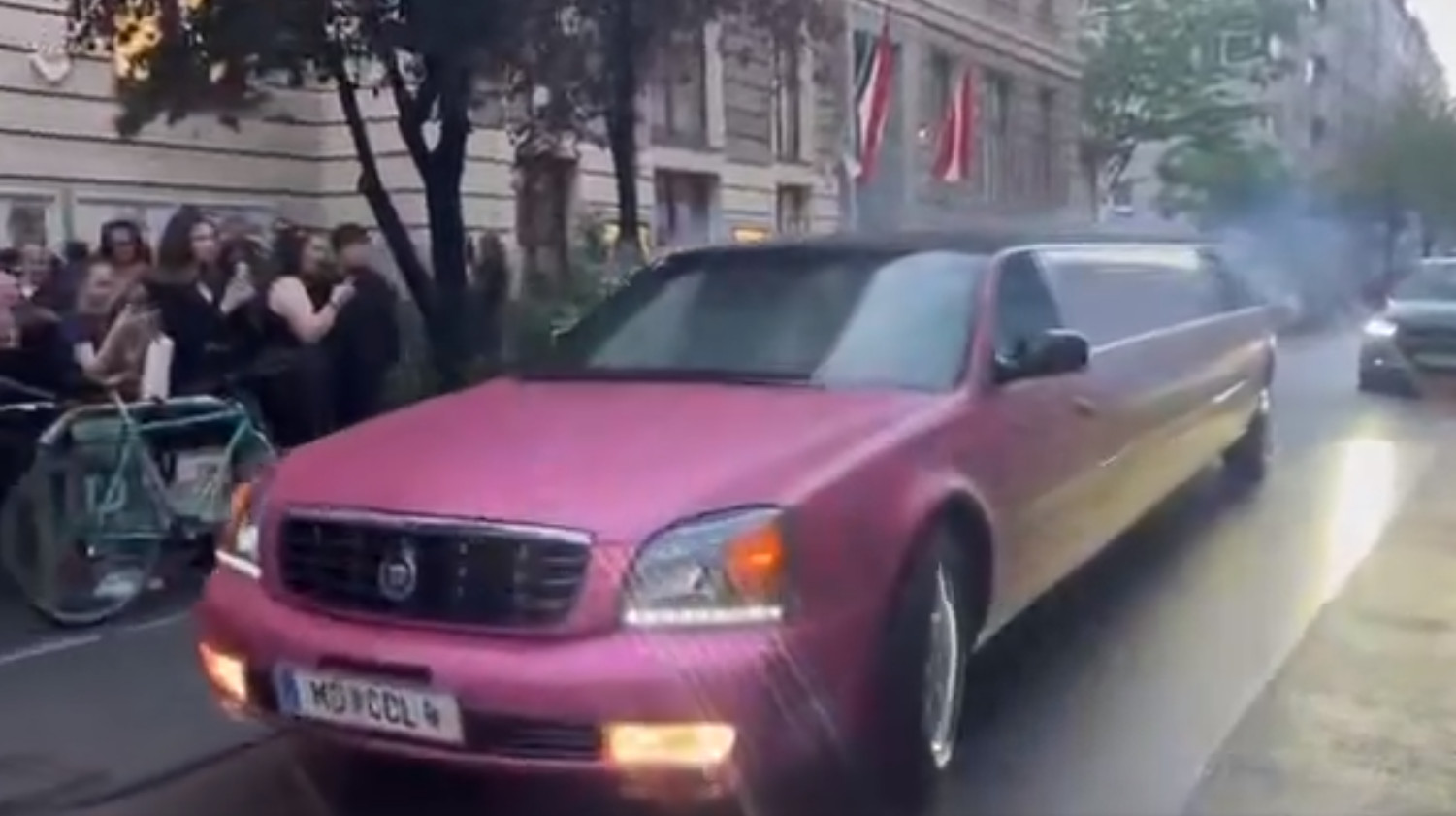 Skolim powitany jak król we Wiedniu! Różowa limuzyna, tłumy fanek! Tak nie witają nawet Zenona Martyniuka! Zobaczcie nagranie!