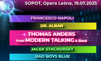 Sopot w rytmie disco! Thomas Anders, Stachursky i Dr. Alban na jednej scenie już 19 lipca!
