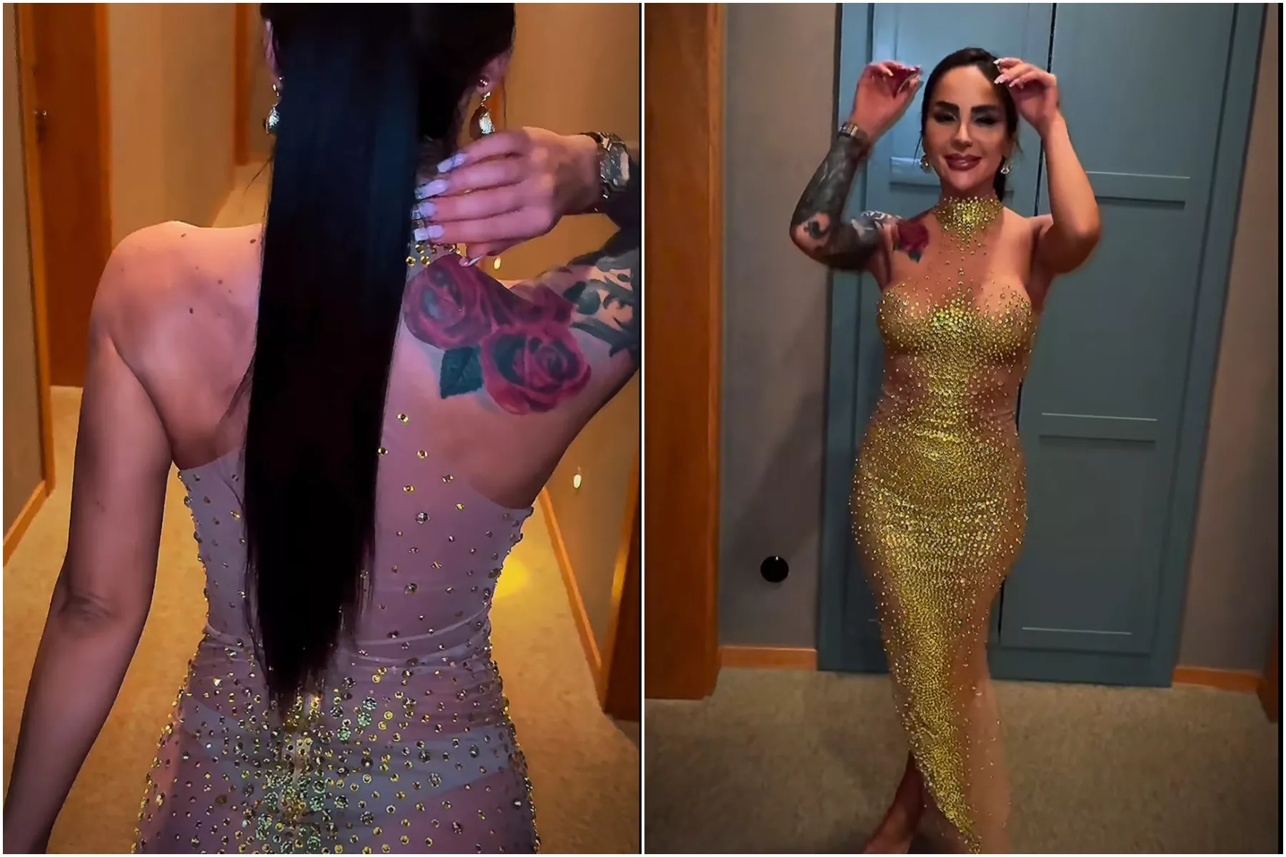 Świat disco patrzy tylko na jedno. Klaudia Zielińska w przezroczystej sukni! Pokazała boską figurę i bieliznę! 