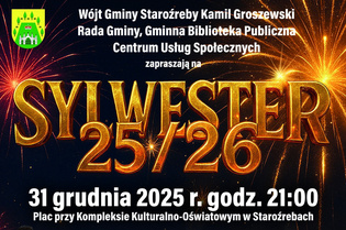 Sylwester 2025/2026 w Staroźrebach. Koncerty Racisovy, Masters i Classic