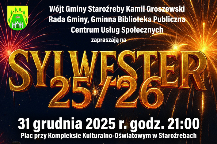 Sylwester 2025/2026 w Staroźrebach. Koncerty Racisovy, Masters i Classic