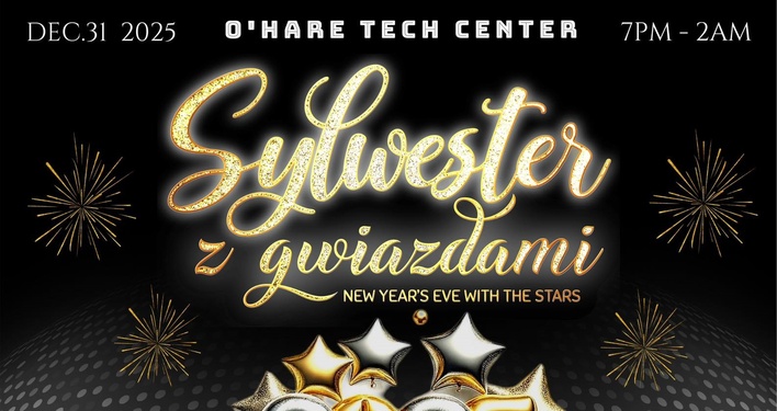 Sylwester z gwiazdami 2025 w O’Hare Tech Center z Andre i SkalarUs dla Polonii w Chicago