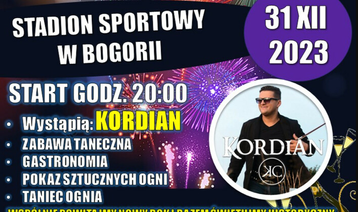 Sylwestrowa impreza z Kordianem! Bogoria powraca na mapę miast