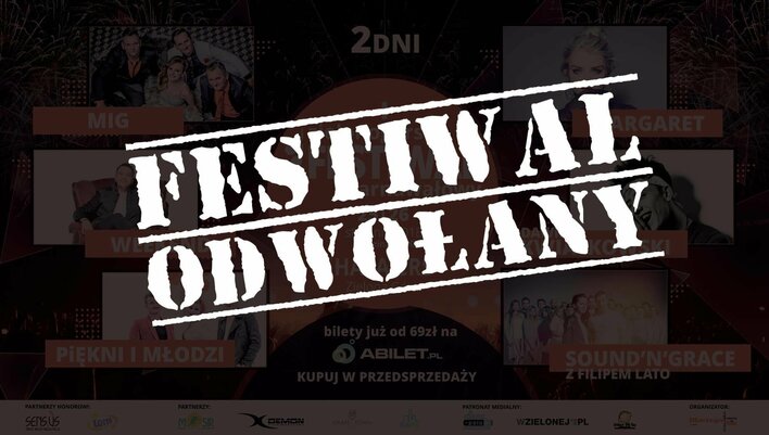 Szok! Odwołany Festiwal, gdzie mieli zagrać Mig, Piękni i Młodzi oraz Weekend. Mamy oświadczenie organizatora!