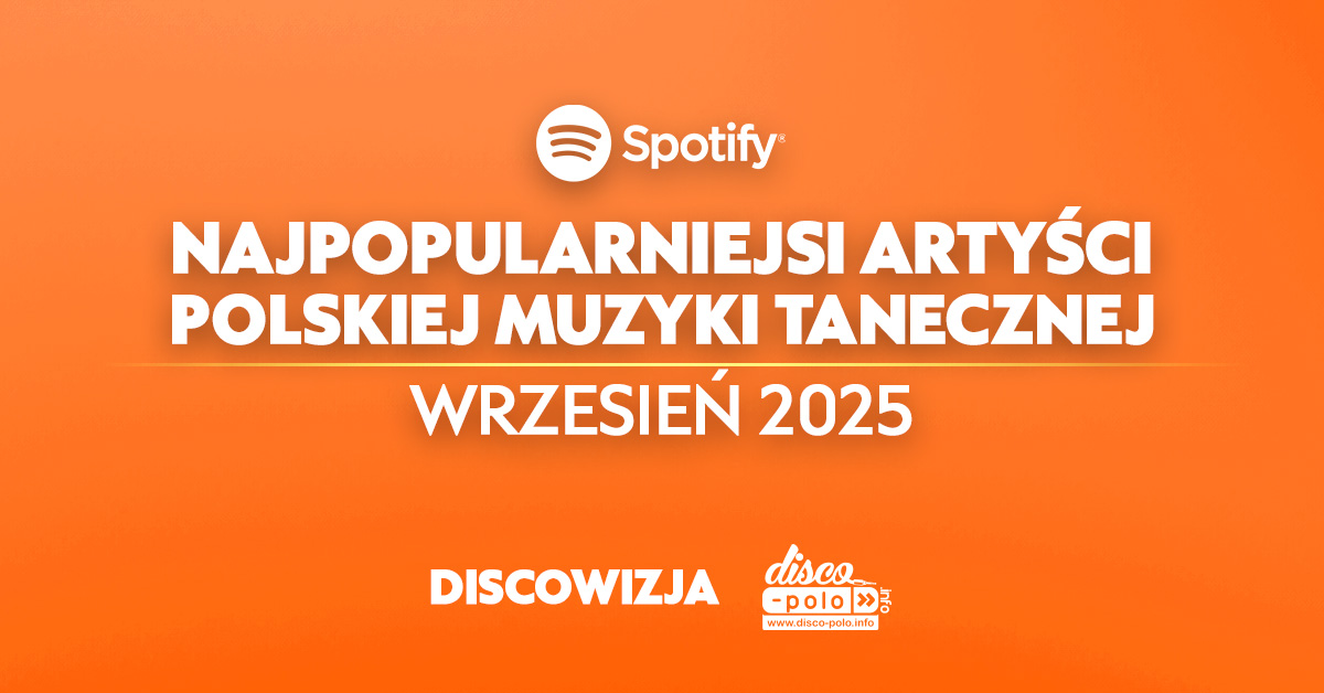 TOP wykonawcy disco polo na Spotify. Skolim bezkonkurencyjny we wrześniu 2025!