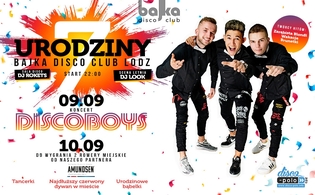 DiscoBoys gwiazdą na urodzinach Klubu Bajka w Łodzi! Przygotowano czerwony dywan, szampana i balony! 