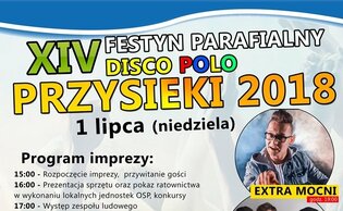 W najbliższą niedzielę Festyn Parafialny w Przysiekach z gwiazdami disco polo!