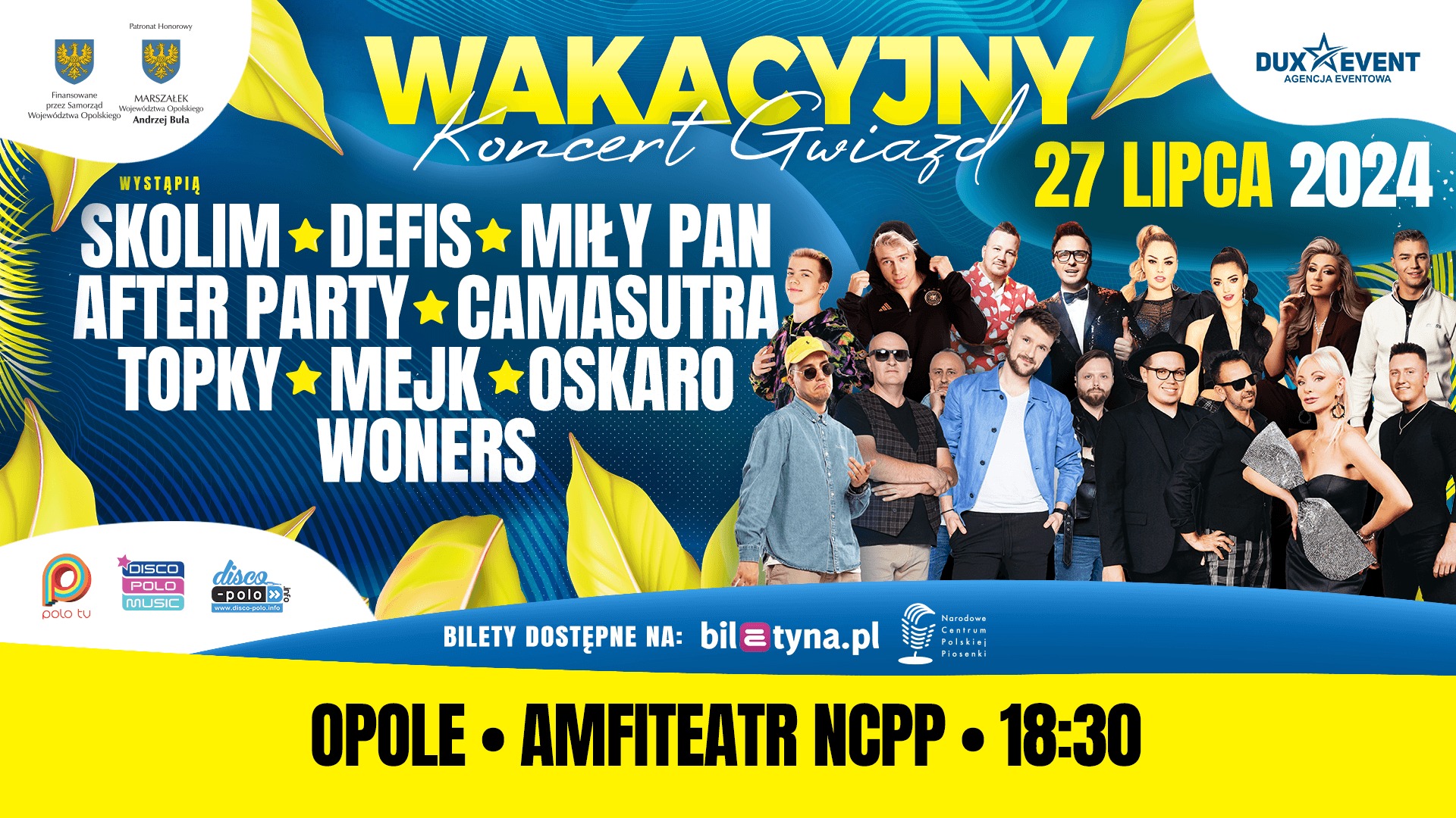 Wakacyjny Koncert Gwiazd - Disco Polo w Opolu 2024 - Najważniejsze informacje. Zdobądź bilety VIP! 