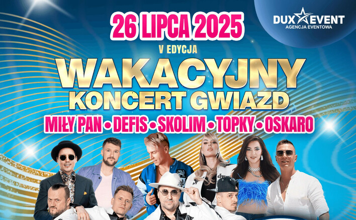 Wakacyjny Koncert Gwiazd 2025 w Opolu – 35-lecie BOYS, Skolim, Defis i plejada hitów disco polo!

