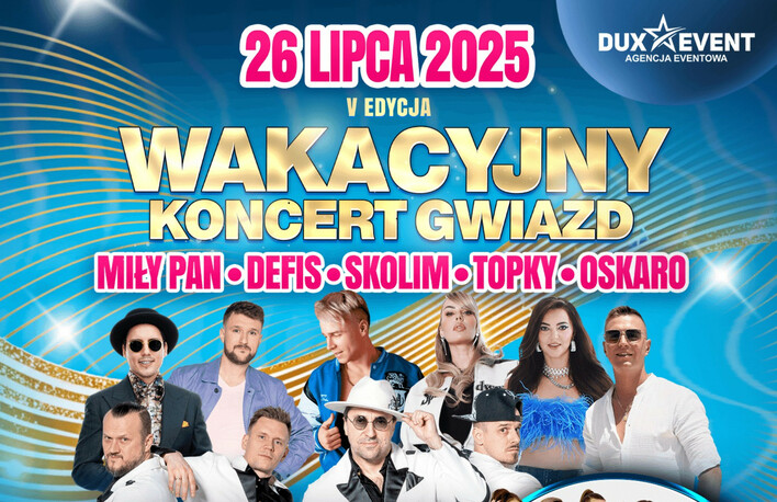 Wakacyjny Koncert Gwiazd 2025 w Opolu! BOYS świętuje 35-lecie, a na scenie plejada gwiazd disco polo
