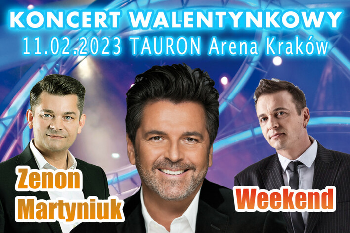 Walentynki w Krakowie w rytm disco polo! Wielki koncert Zenona Martyniuka, grupy Weekend oraz Thomasa Andersa