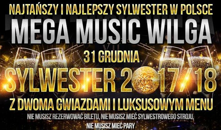 Weź udział w sylwestrowej zabawie z zespołami disco polo | Luksusowe menu!