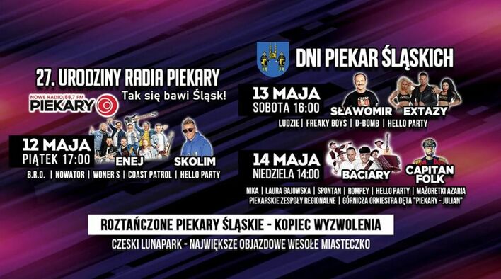 Wielka impreza! Dni Piekar Śląskich i urodziny Radia Piekary