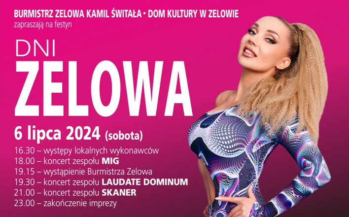 Wielkie gwiazdy na dniach miasta w Zelowie: Cleo i legendy Disco Polo