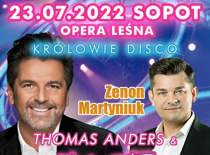 Wielkie wydarzenie! Już 23 lipca w Operze Leśnej wystąpią najwięksi „Królowie Disco„! Zenon Martyniuk i Modern Taliking!
