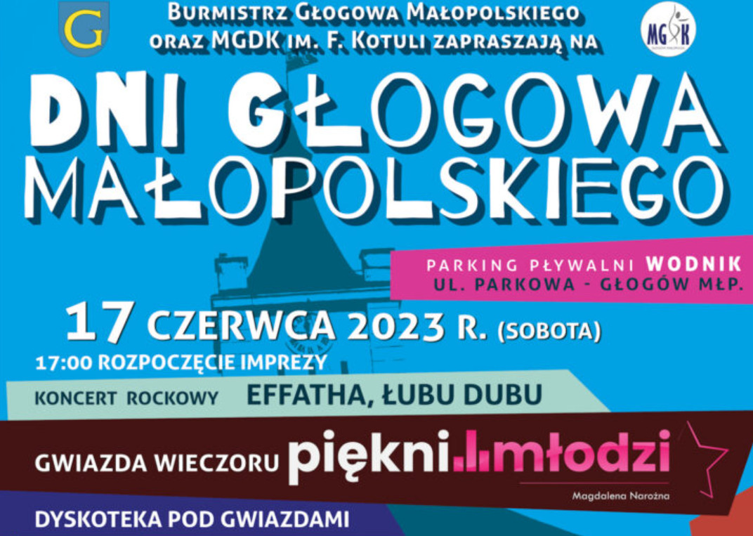 Wielkie wydarzenie kulturalne w Głogowie Małopolskim: Dni Głogowa Małopolskiego! Wystąpią Piękni i Młodzi oraz Ania Dąbrowska