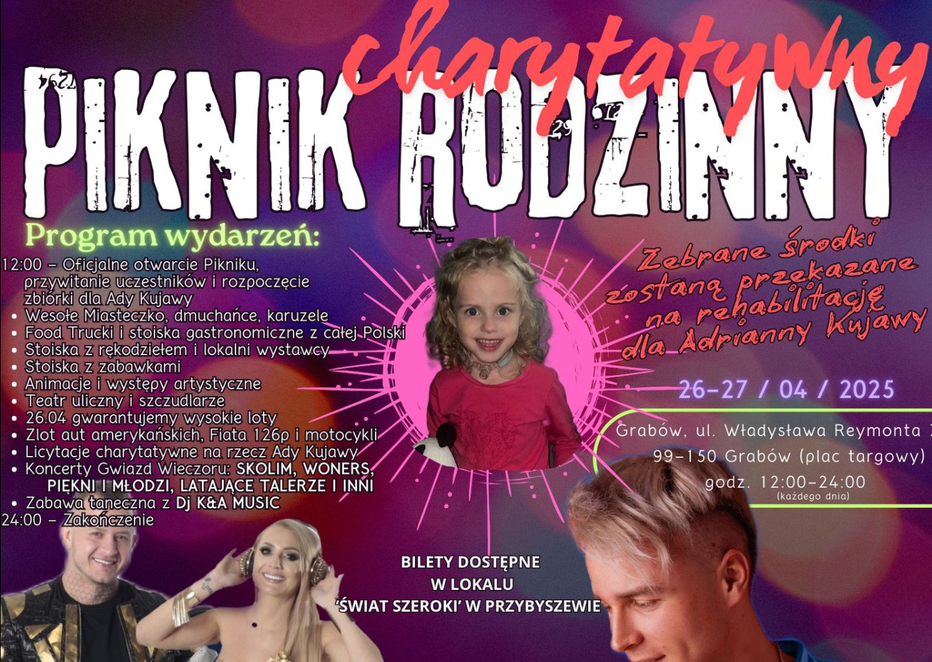 Wielkie wydarzenie w Grabowie! Gwiazdy disco polo na charytatywnym Pikniku Rodzinnym