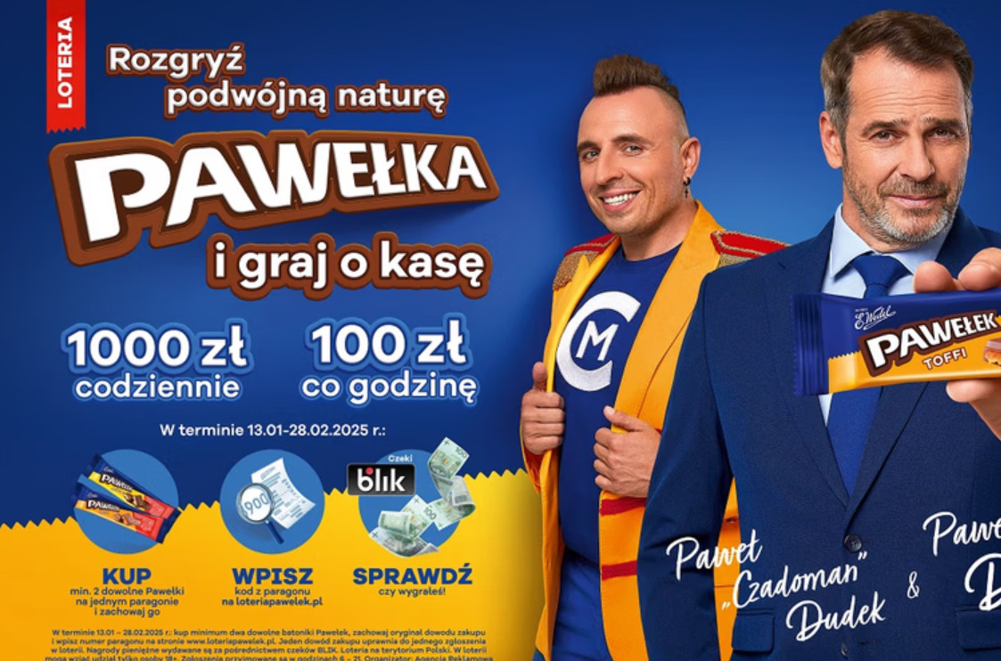 Wielkie wyróżnienie! Czadoman w reklamie E.Wedel – gwiazda disco polo promuje kultowe batony „Pawełek”!






