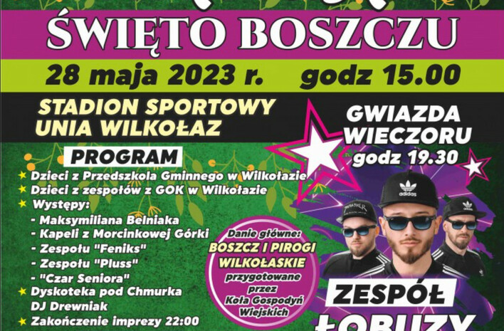 Wilkołaskie Święto Boszczu 2023: Wielka uczta dla duszy i ciała z niezwykłą gwiazdą wieczoru - wystąpi zespół Łobuzy!