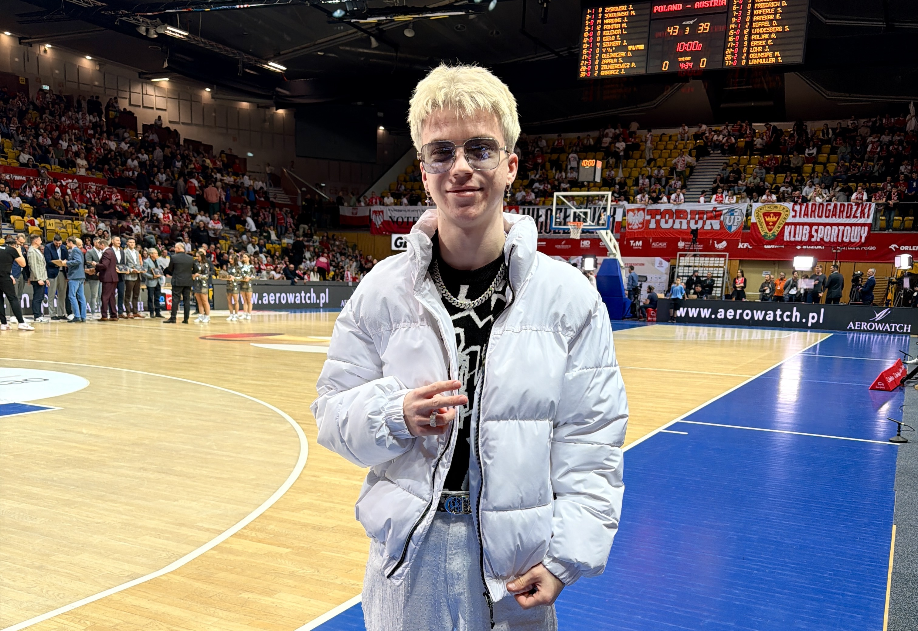 WonerS na meczu Polska Austria – wokalista disco zaproszony przez Polski Związek Koszykówki
