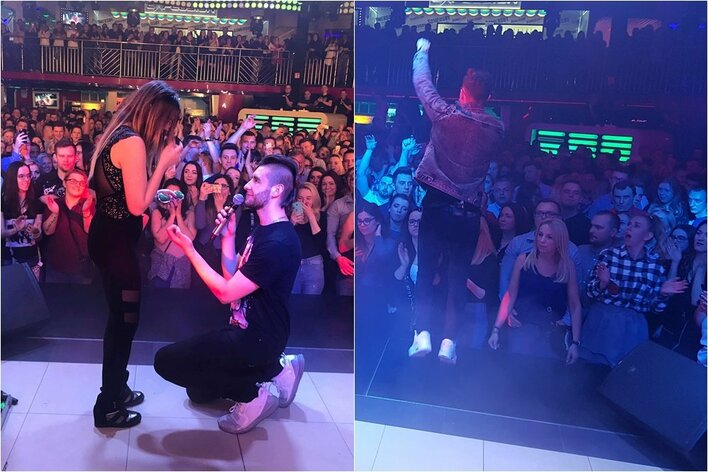 Wyjątkowa chwila! Oświadczyny na koncercie gwiazdy disco polo! Polały się łzy szczęścia!