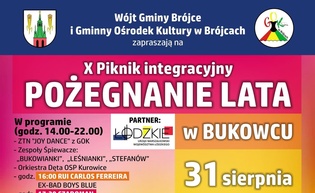 X Piknik integracyjny Pożegnanie Lata w Bukowcu 2025 z koncertami Czadomana, Top Girls i Rui Carlosa Ferreiry