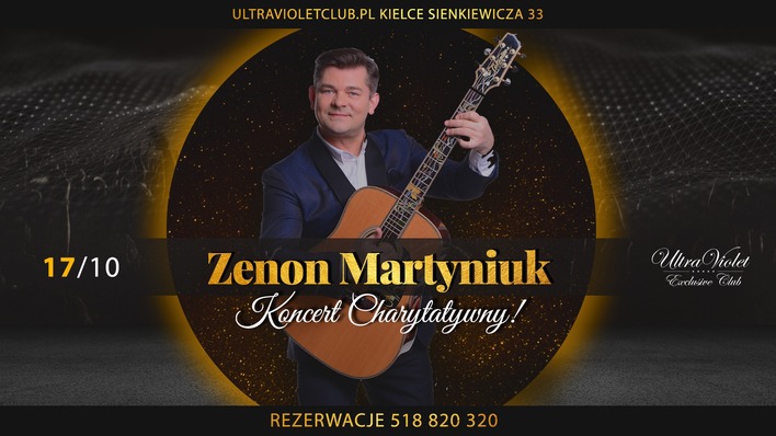 Zenon Martyniuk w Kielcach – wyjątkowy koncert charytatywny na rzecz Hospicjum dla Dzieci
