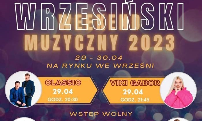 Zespół Classic wystąpi na Wrzesiński Weekend Muzyczny 2023 już 29 kwietnia