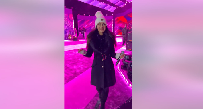 Zimowa próba Iness przed Sylwestrem z Republiką w Chełmie. Artystka nie odpuszcza mimo śniegu! 