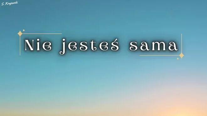 Arek Kopaczewski - Nie jesteś sama (z rep. S. KRAJEWSKI)