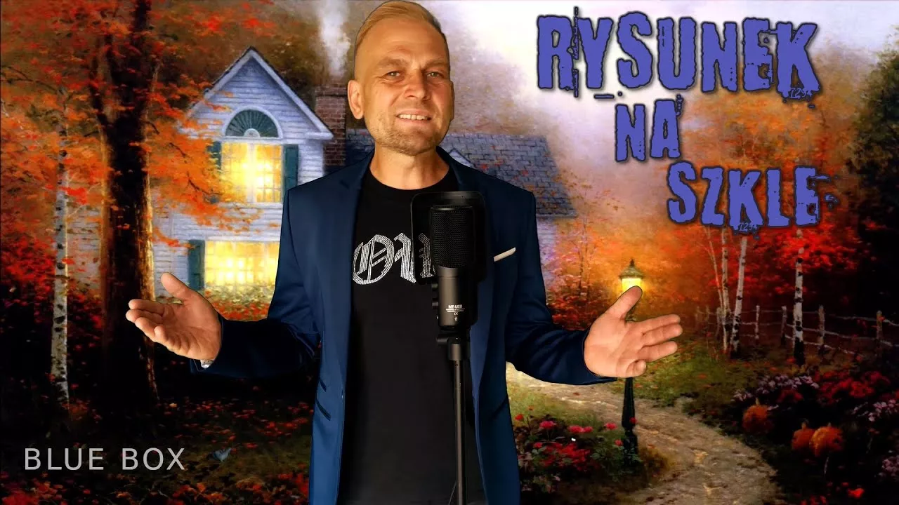 BLUE BOX - Rysunek na szkle (z rep. Krzysztofa Krawczyka)