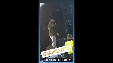 MiłyPan ratuje fana! Ostra reakcja ochrony