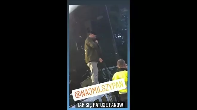 MiłyPan ratuje fana! Ostra reakcja ochrony