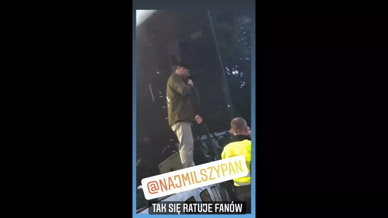 MiłyPan ratuje fana! Ostra reakcja ochrony