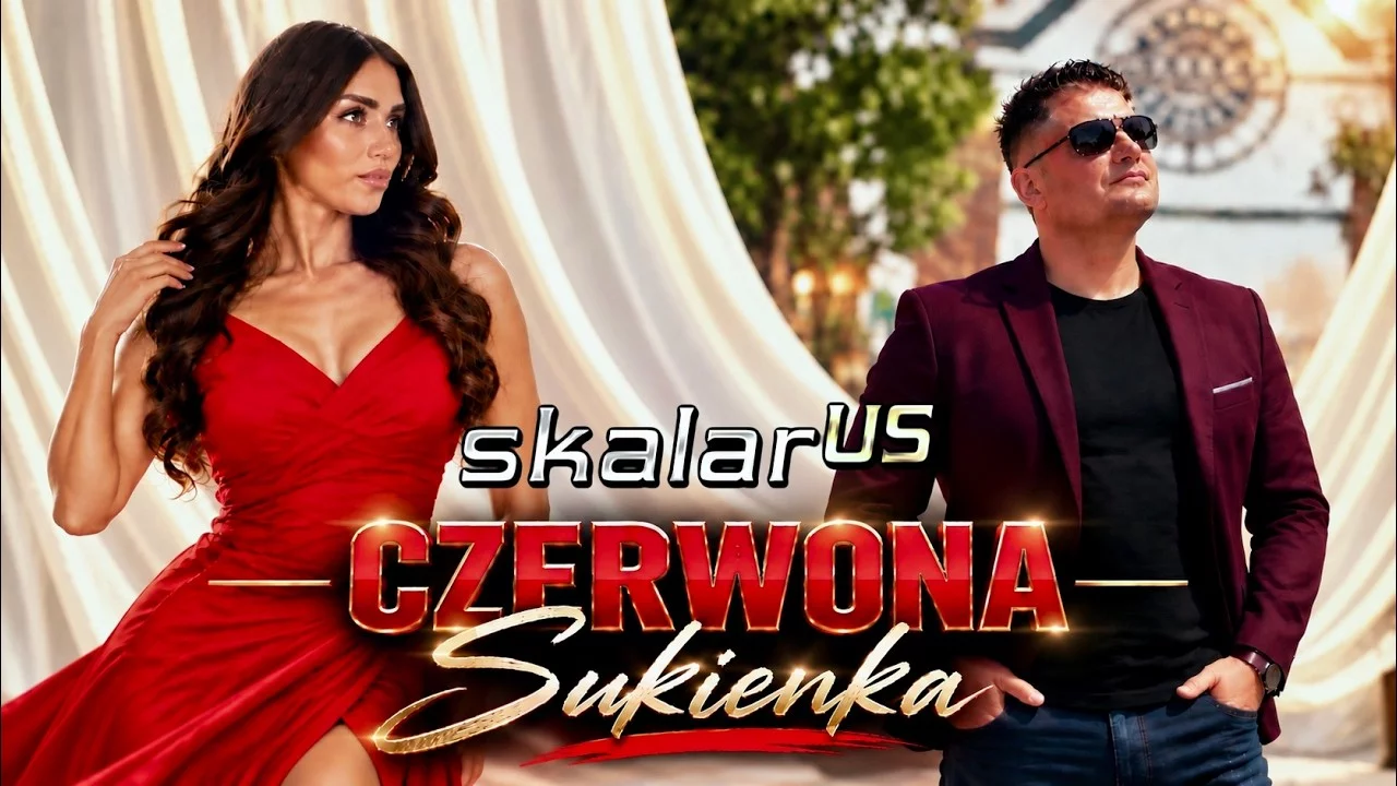SKALAR us - Czerwona sukienka